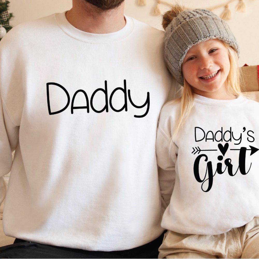Daddy and Daddy’s girl valentine crewneck